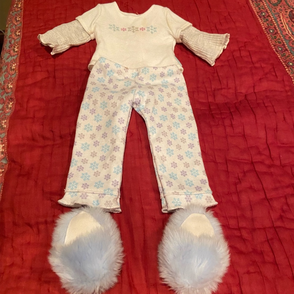 American Girl Doll Snowflake Pajamas